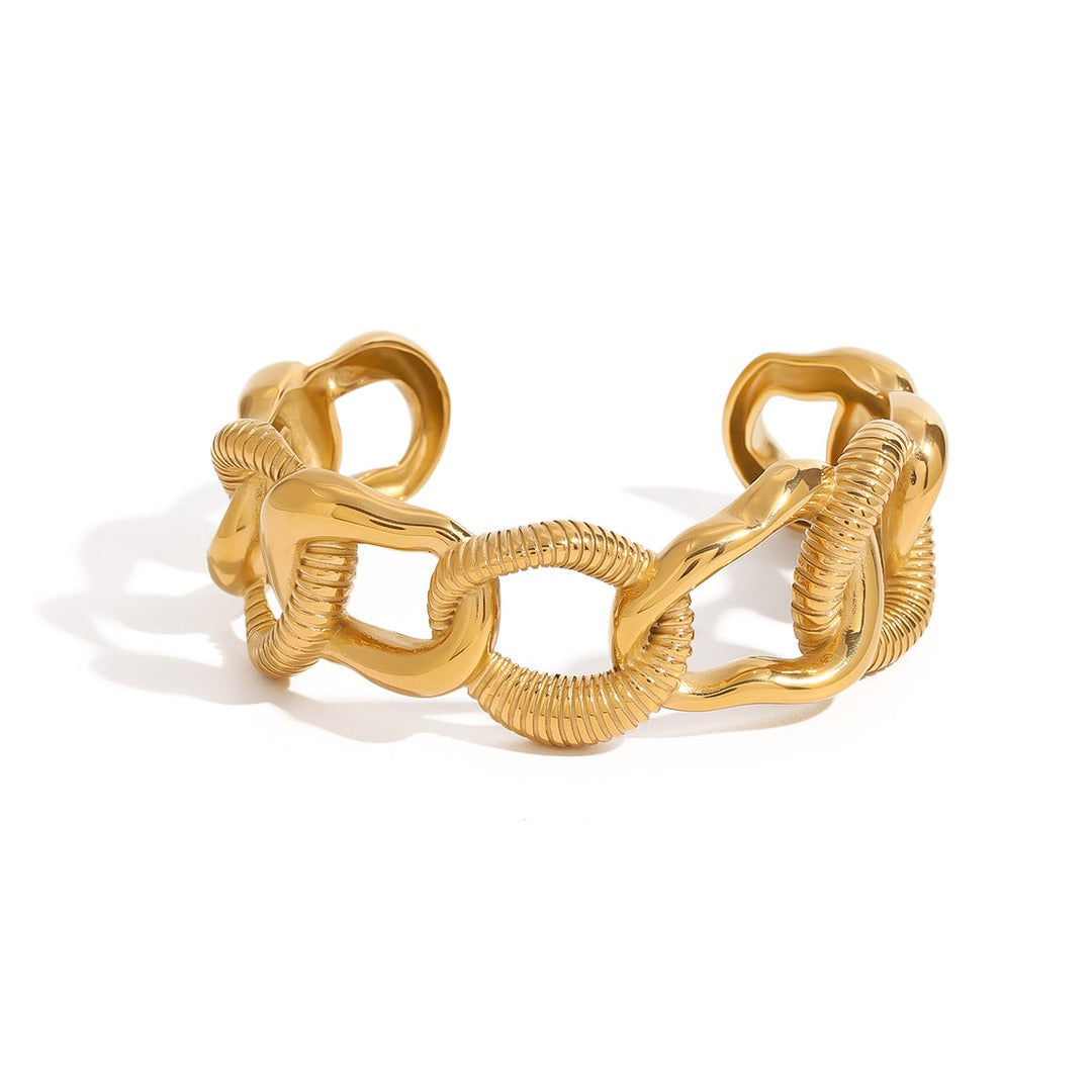 Golden Link Harmony Cuff — image 1