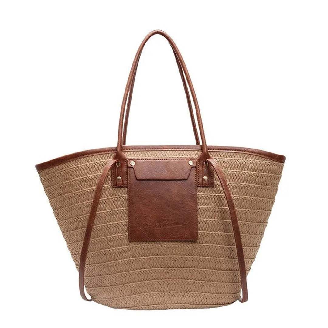 Soleil Straw Basket Bag — image 1