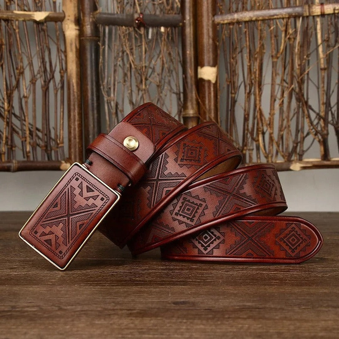 Edmondo Retro Genuine Leather Belt — image 1