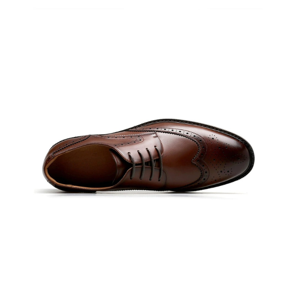 Matthew  English Carved Derby Leather Shoes — image 2