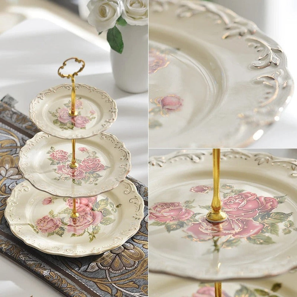 Caserta 3-Tier Porcelain Stand — image 2