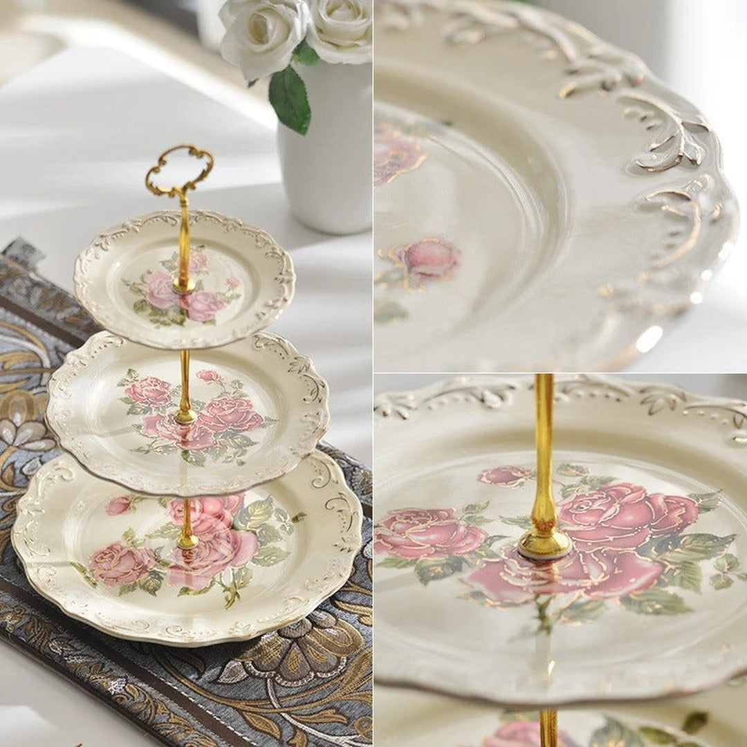 Caserta 3-Tier Porcelain Stand — image 2