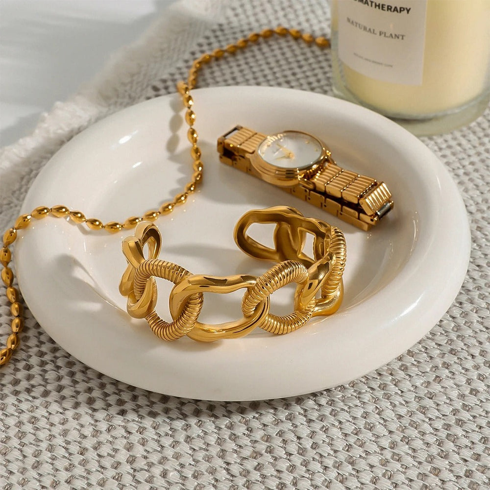 Golden Link Harmony Cuff — image 2
