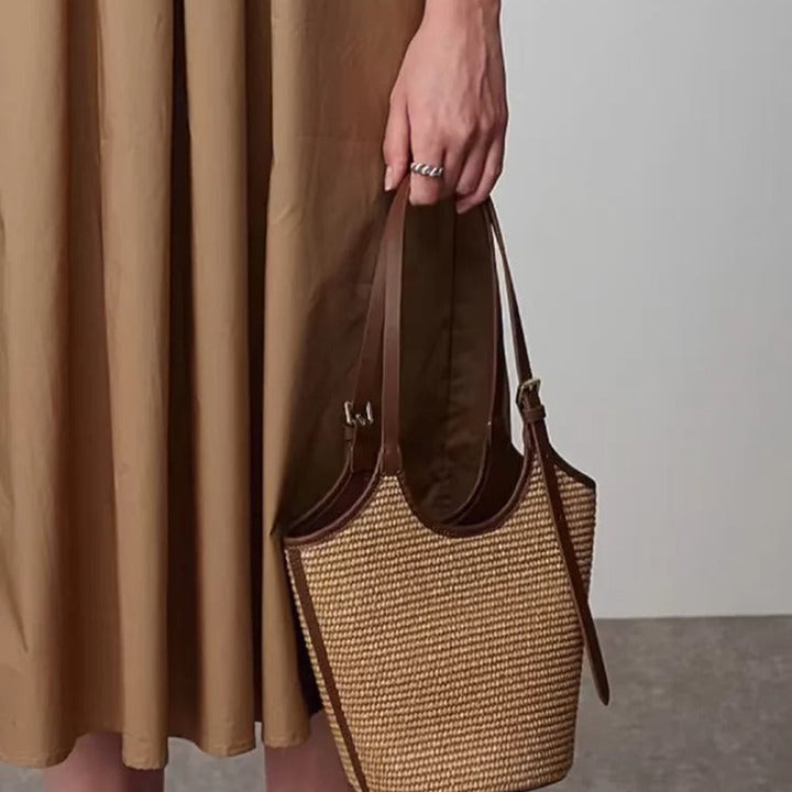 Isla Handmade Rattan Woven Shoulder Bag — image 3