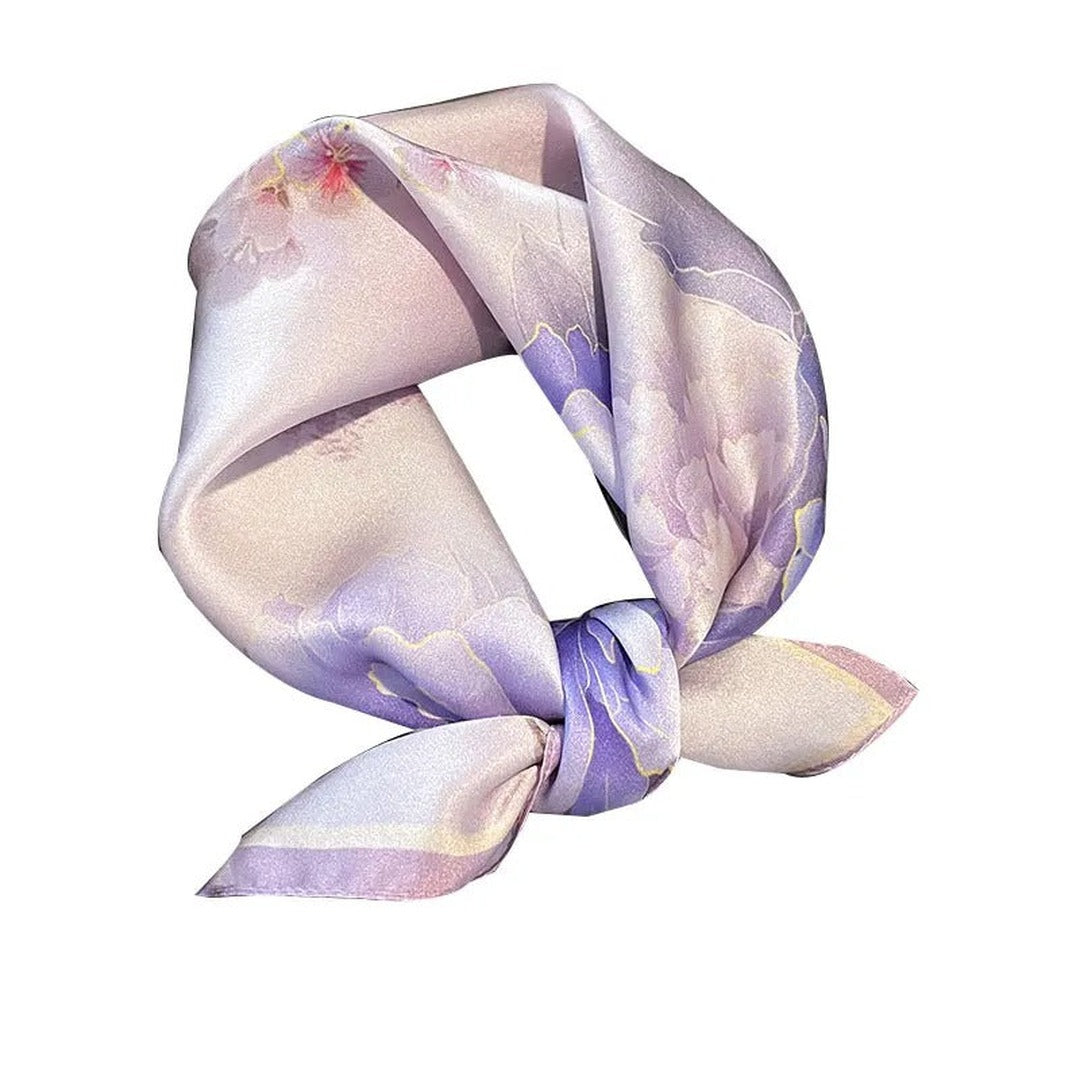 Hyacinth Mulberry Silk Square Scarf — image 3