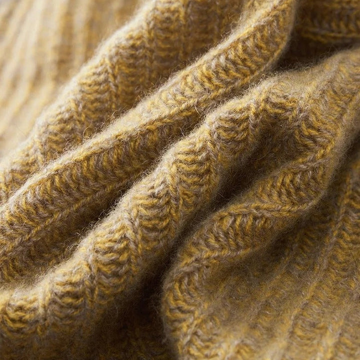 Audrey Cashmere Ribbed Triangle Scarf — image 3