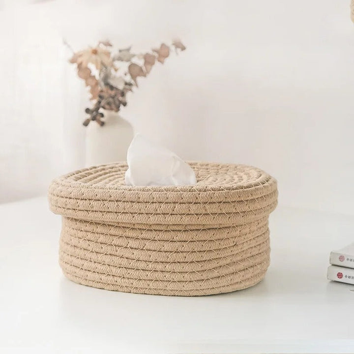 Novelty Handmade Woven Tissue Box — image 3