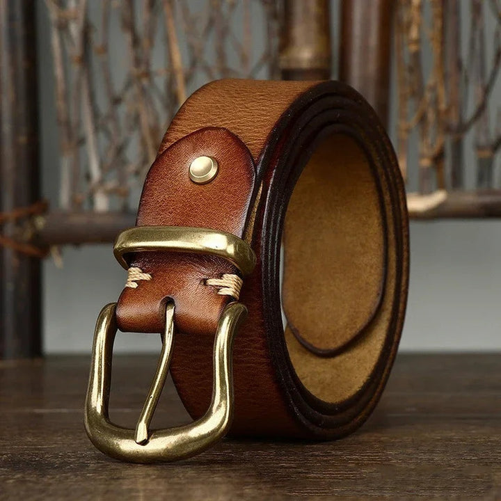 Matte Cowhide Pin-Buckle Belt — image 3