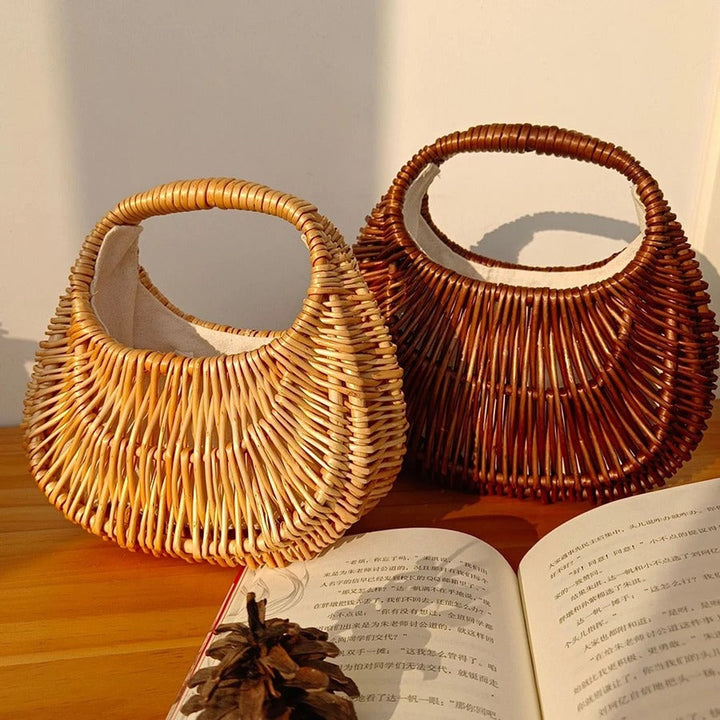 Kira Bohemian Rattan Straw Bag — image 3
