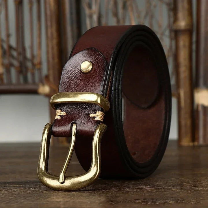 Matte Cowhide Pin-Buckle Belt — image 4