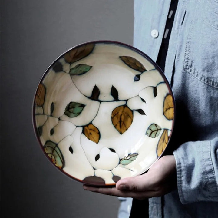 Modena Hand-Painted Flowers Ceramic Plate — image 4