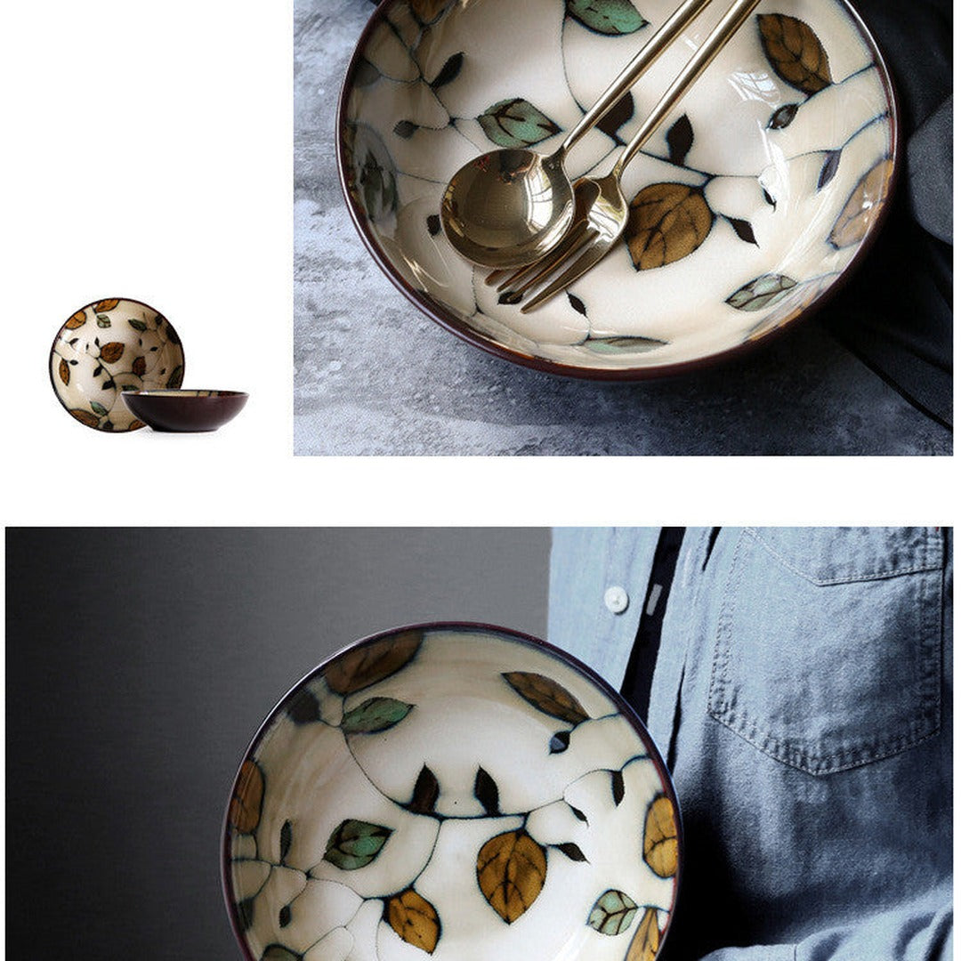 Modena Hand-Painted Flowers Ceramic Plate — image 5