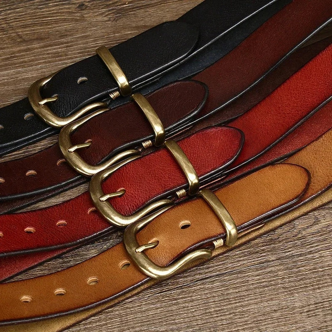 Matte Cowhide Pin-Buckle Belt — image 5