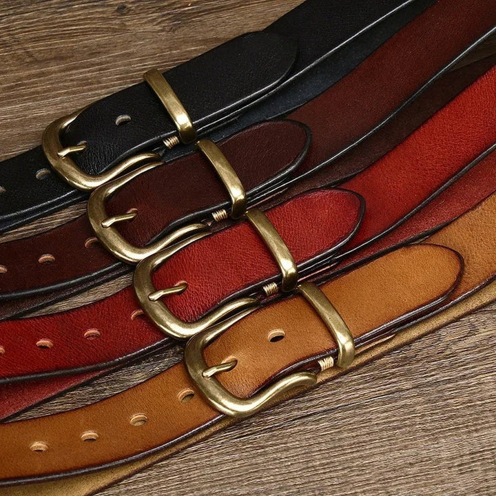 Matte Cowhide Pin-Buckle Belt — image 5