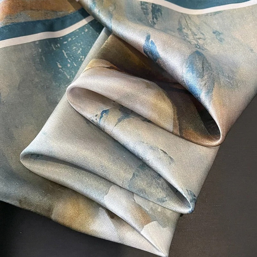 Arlene Mulberry Silk Square Scarf — image 5