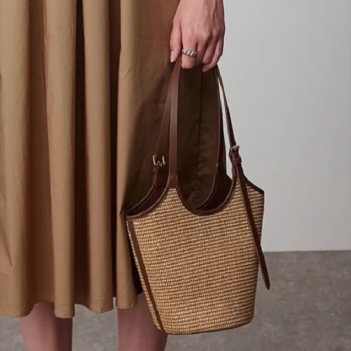 Isla Handmade Rattan Woven Shoulder Bag — image 5