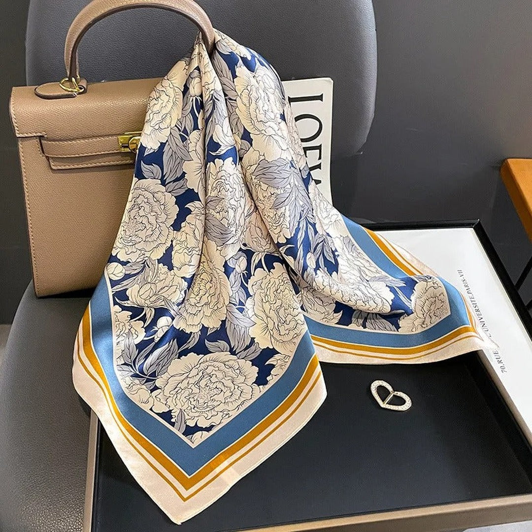 Aurelia Mulberry Silk Square Scarf — image 6