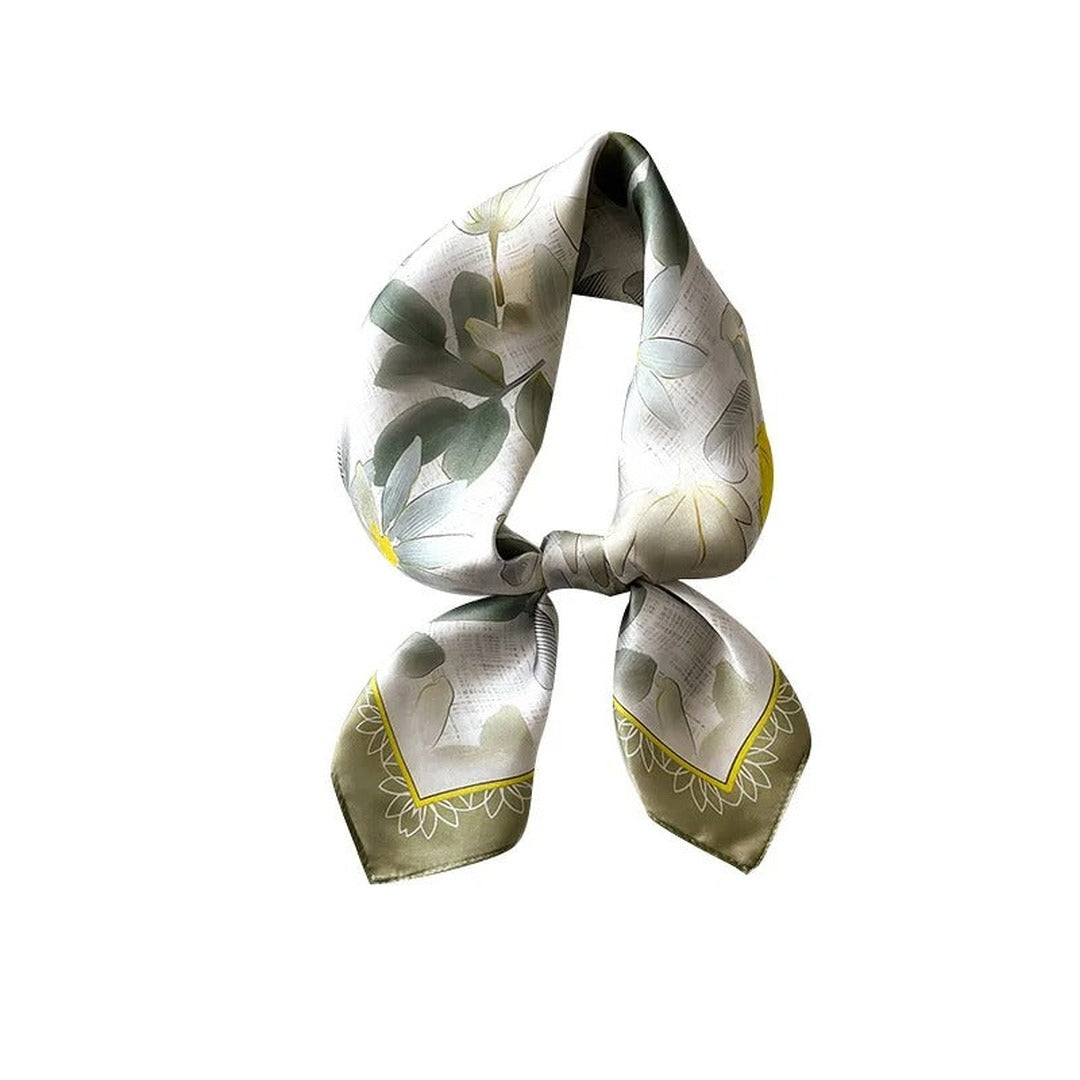 Daisy Mulberry Silk Square Scarf — image 6