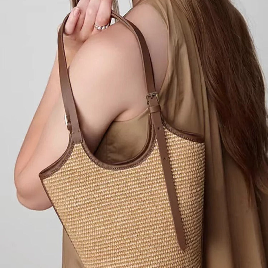 Isla Handmade Rattan Woven Shoulder Bag — image 6