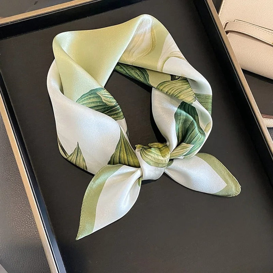 Jade Mulberry Silk Square Scarf — image 6
