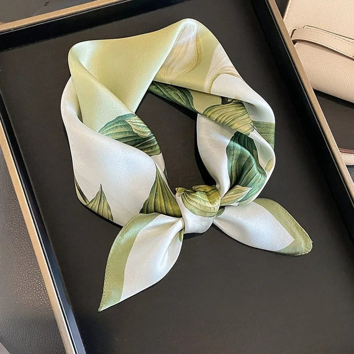 Jade Mulberry Silk Square Scarf — image 6