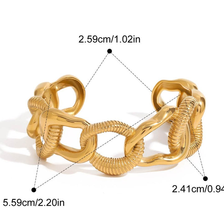 Golden Link Harmony Cuff — image 8