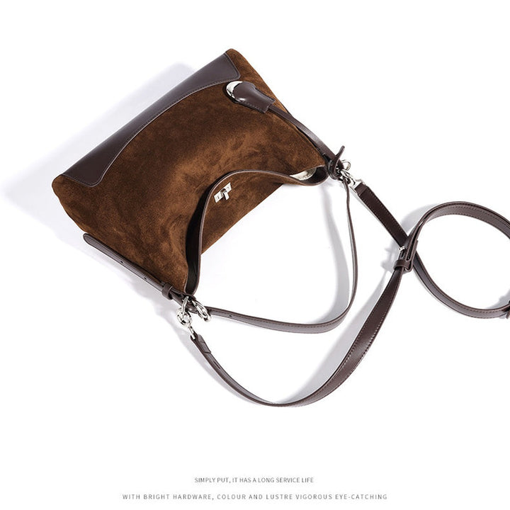 Geneviève Suede Shoulder Bag — image 9