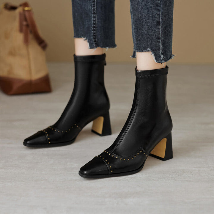 Donna Square Toe Ankle Boots — image 10