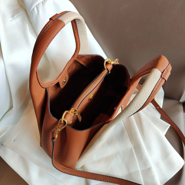 Léontine Bucket Leather Tote — image 11