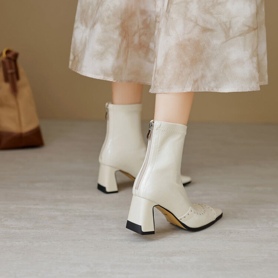 Donna Square Toe Ankle Boots — image 15