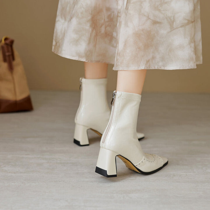 Donna Square Toe Ankle Boots — image 15