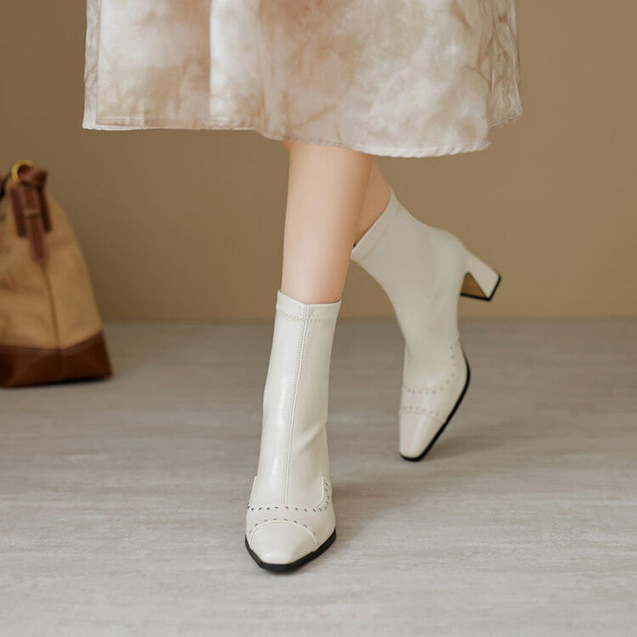 Donna Square Toe Ankle Boots — image 16