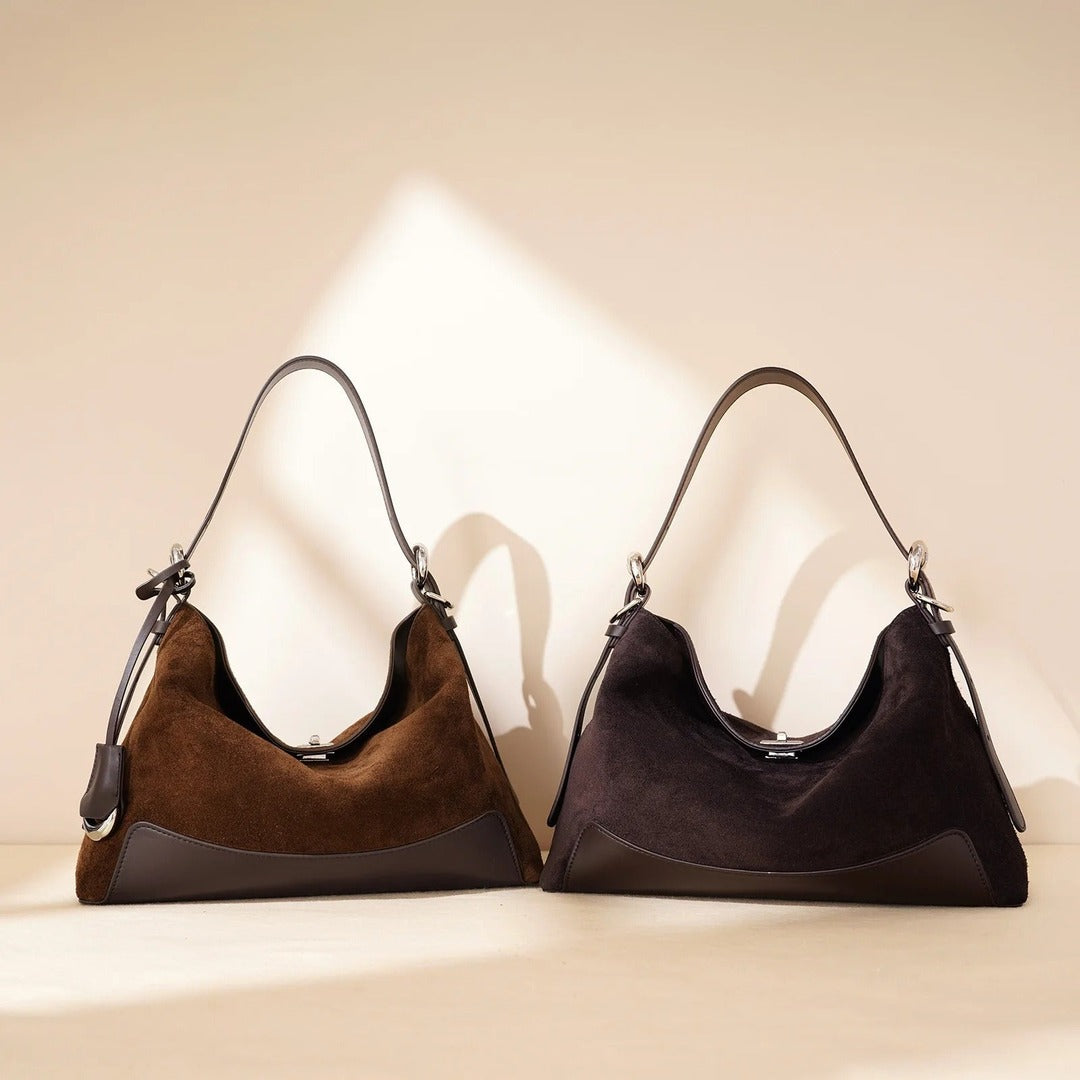 Geneviève Suede Shoulder Bag — image 17
