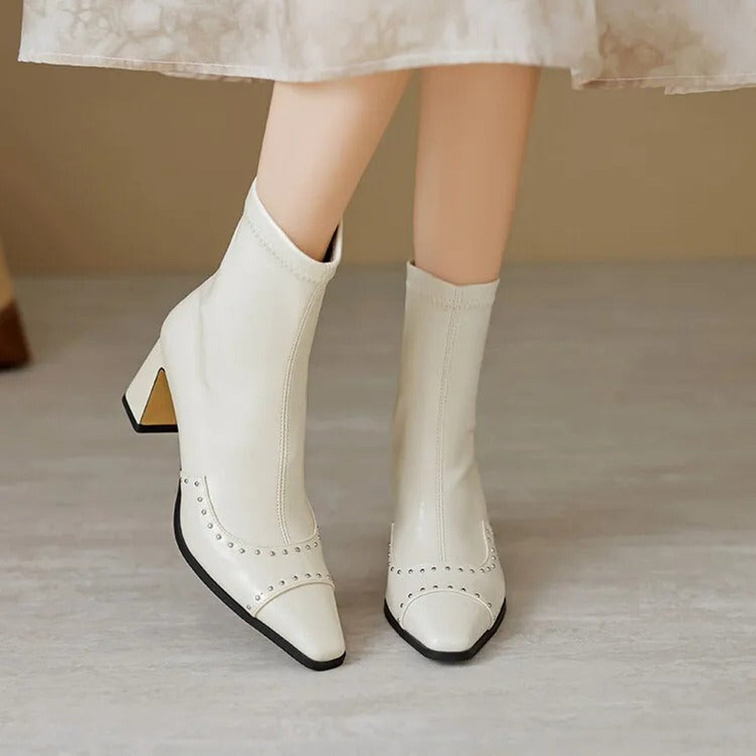 Donna Square Toe Ankle Boots — image 20