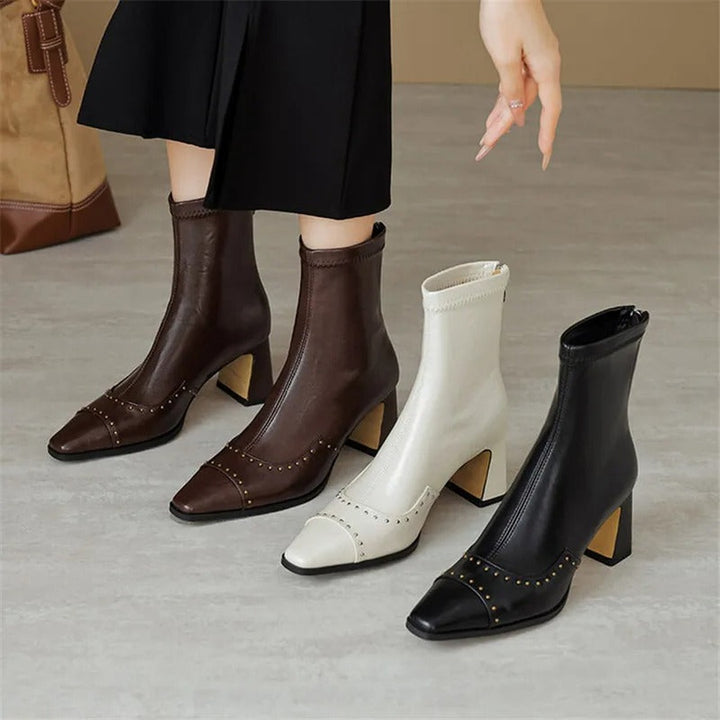 Donna Square Toe Ankle Boots — image 23