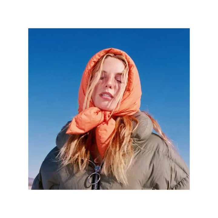 Ingrid Puffer Headscarf in Orange