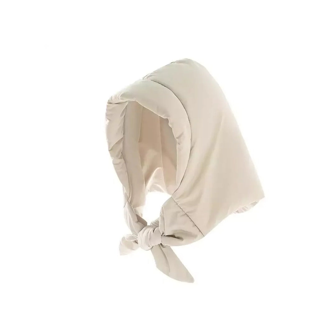 Ingrid Puffer Headscarf in Beige