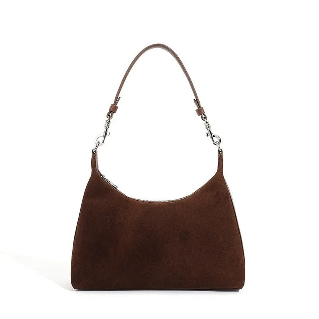 Louise Matte Hobo Suede Tote — image 1