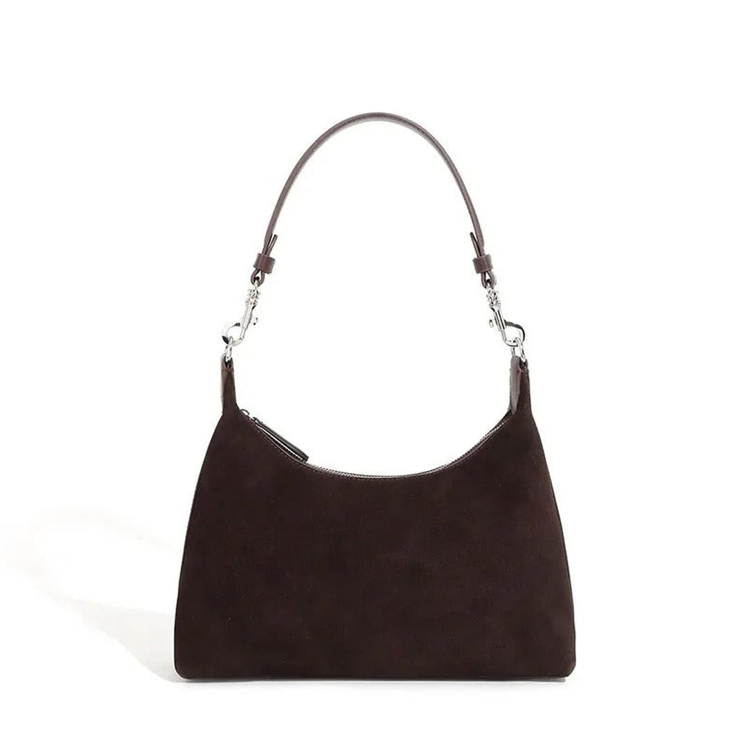 Louise Matte Hobo Suede Tote — image 2