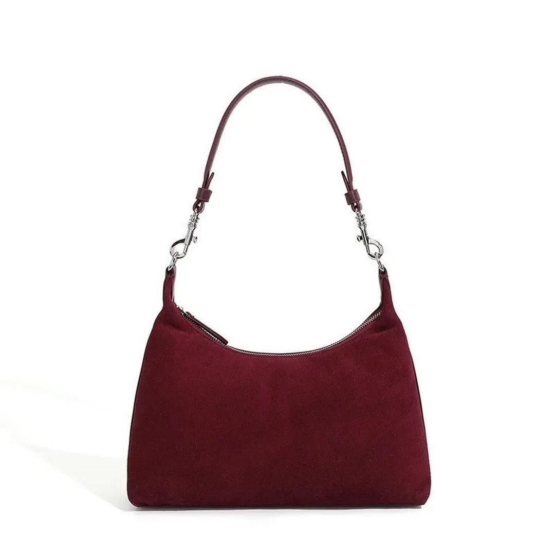 Louise Matte Hobo Suede Tote — image 3