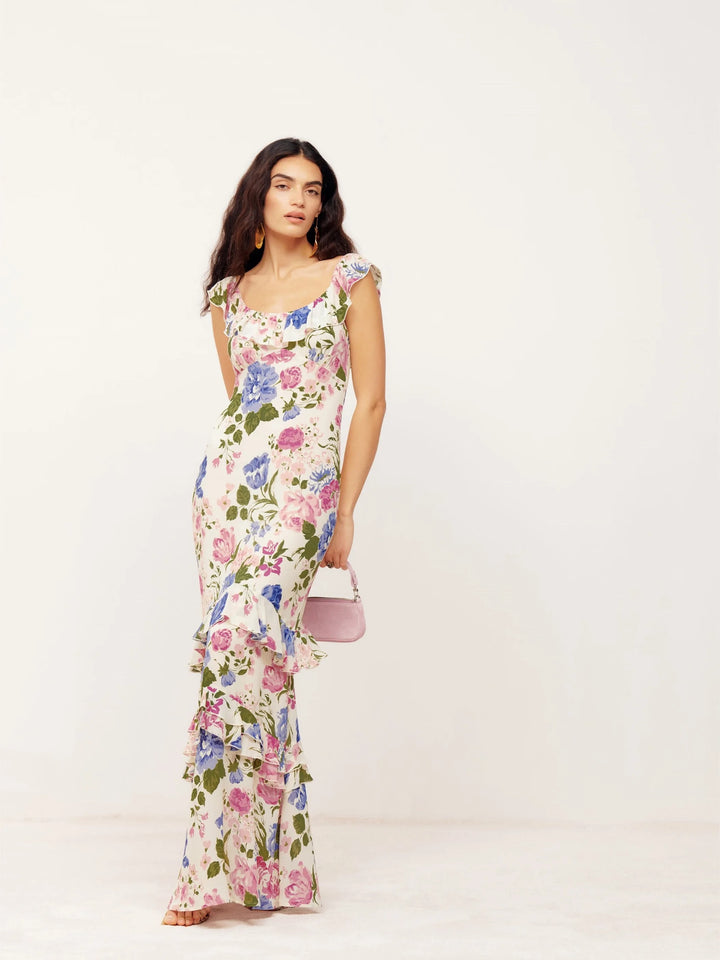 Lucia Ruffle Maxi Dress